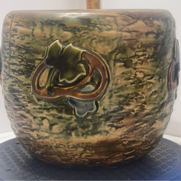 Antique Roseville Pottery Imperial 1 Jardiniere Flower Pot Art Pottery VHTF rare - Picture 4 of 8